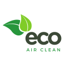 EcoAirClean company logo with green leaves design
